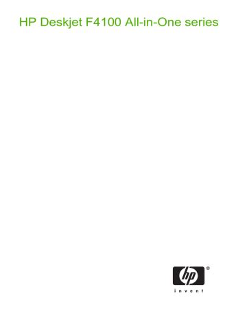 hp f4100 printer manual PDF