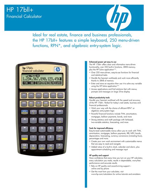 hp financial calculator manual Reader