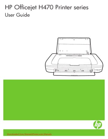 hp h470 user guide Reader