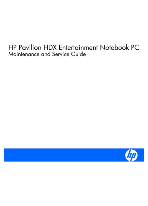 hp hdx9206 laptops owners manual Reader