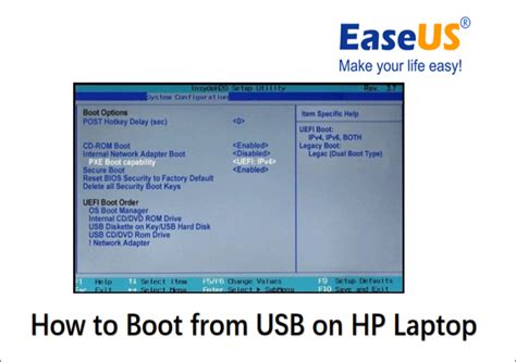 Hp Laptop Boot From Usb