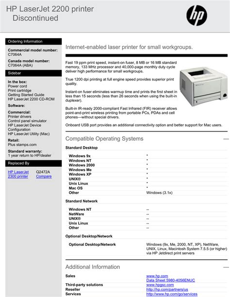 hp laserjet 2200 manual Doc