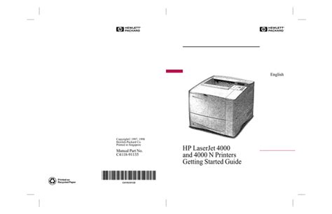 hp laserjet 4000 troubleshooting guide PDF