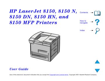 hp laserjet 8150 user manual Doc