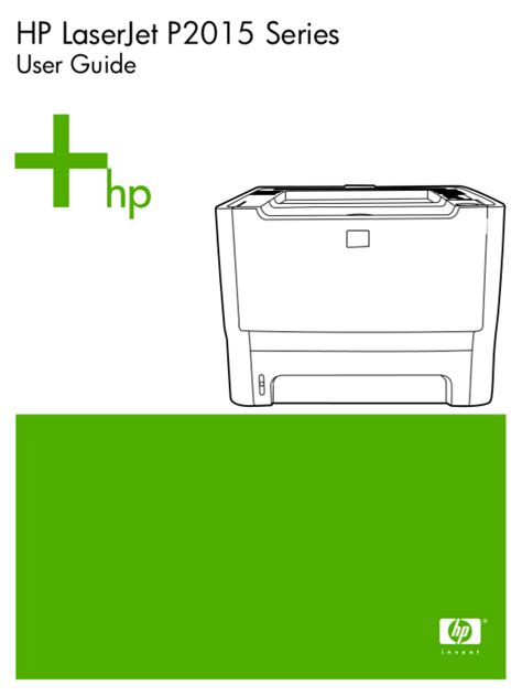 hp laserjet p2015 manual pdf PDF