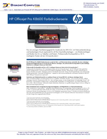hp office pro k8600 manual PDF