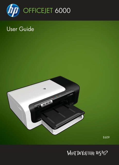 hp officejet 6000 user guide Doc