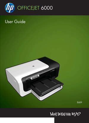 hp officejet 6000 wireless printer user manual Epub