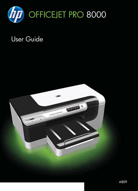 hp officejet pro 8000 printer manual Doc