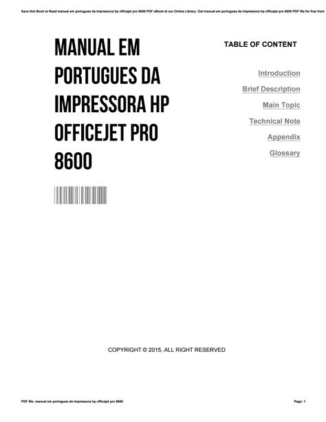 hp officejet pro 8600 manual em portugues PDF