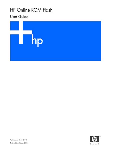 hp online rom flash 2010 user guide Epub