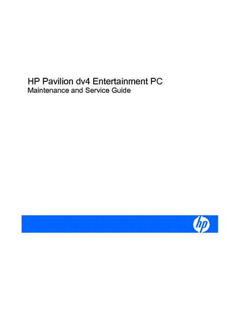 hp pavilion dv4 notebook pc user manual Doc