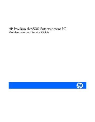 hp pavilion dv6500 manual PDF