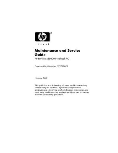 hp pavilion zd8000 repair manual Reader