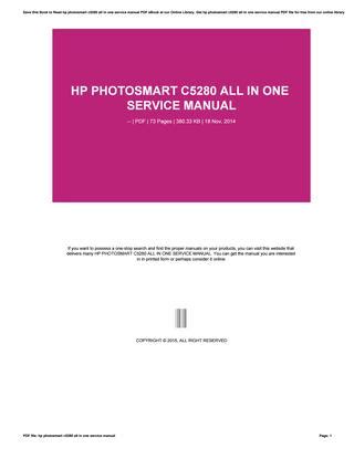 hp photosmart c5280 manual espanol PDF