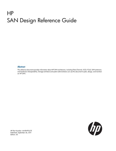 hp san reference guide Reader