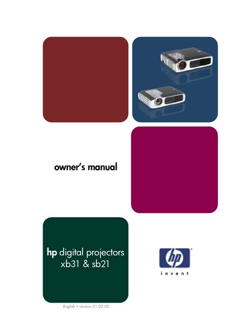 hp xb31 projectors owners manual Epub