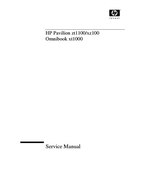 hp xt1000 laptops owners manual Epub