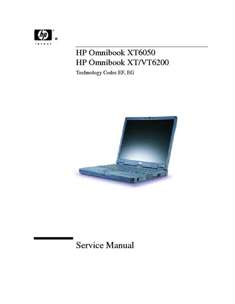 hp xt6200 laptops owners manual PDF