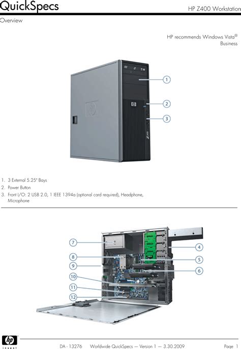 hp z400 user guide PDF