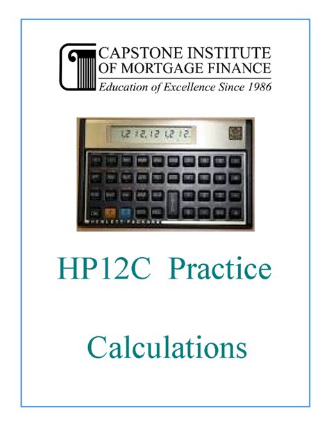 hp12c practice problems pdf Epub