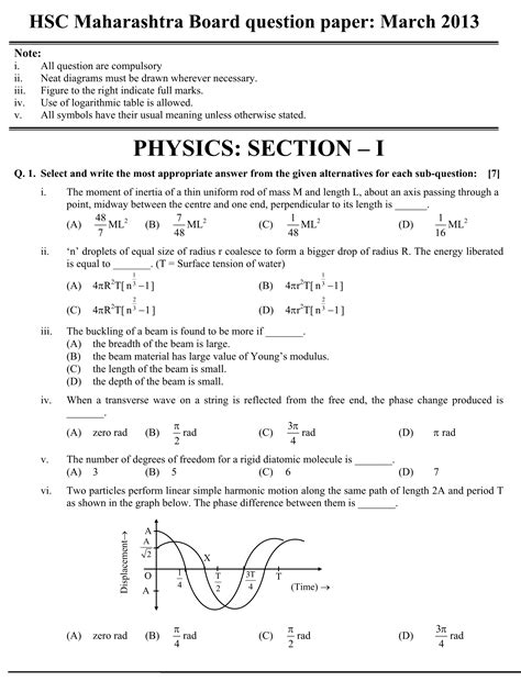 hsc board question papers science 2013 Kindle Editon