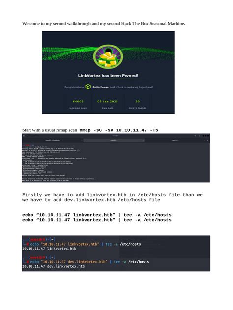 Htb Linkvortex Walkthrough