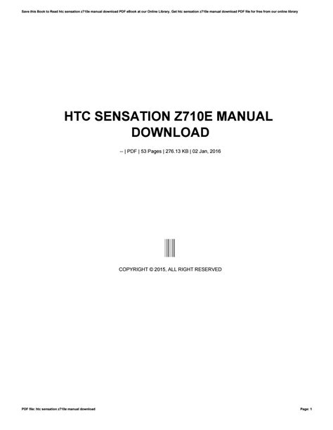 htc sensation z710e manual Doc