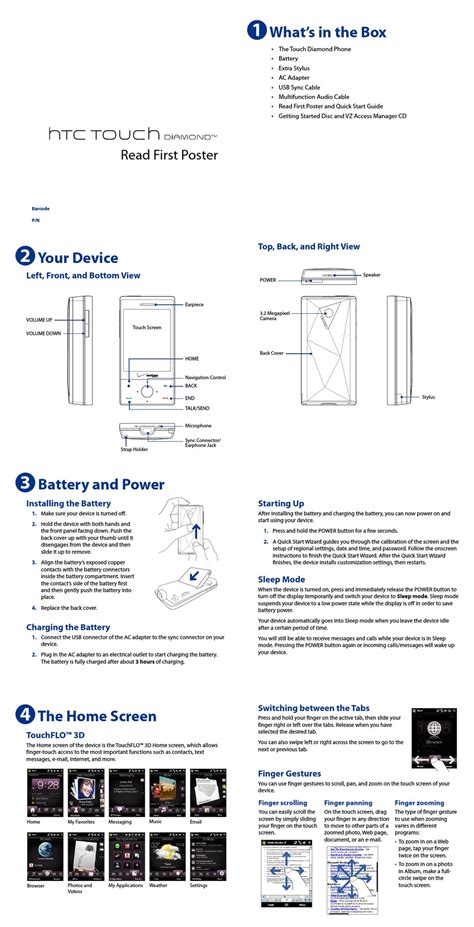 htc touch diamond cell phones accessory owners manual Reader