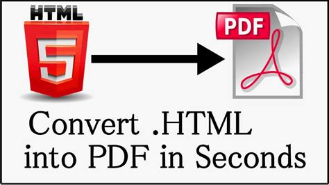 html converter to pdf PDF