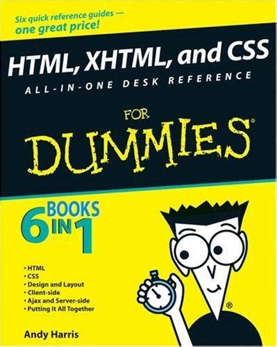 html xhtml and css all in one desk reference for dummies PDF