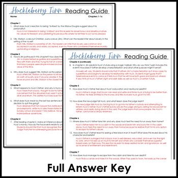 huckleberry finn study guide answer key pdf Kindle Editon