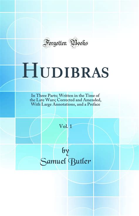 hudibras written time classic reprint Doc