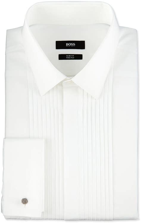 hugo boss tuxedo shirt