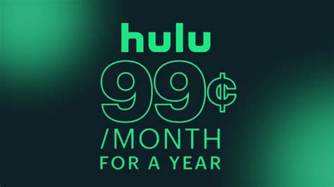 hulu 99 cents per month for a year