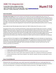 hum 110 syllabus