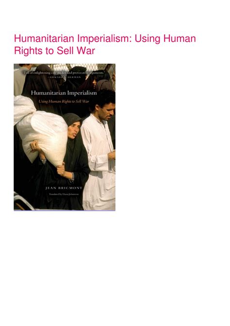 humanitarian imperialism using human rights to sell war Epub