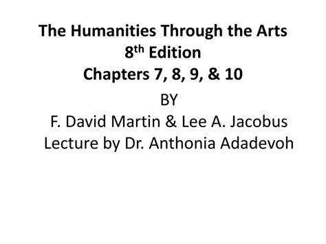 humanities through the arts 8th chapters Kindle Editon