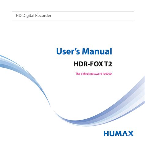 humax hdr fox t2 hd manual PDF