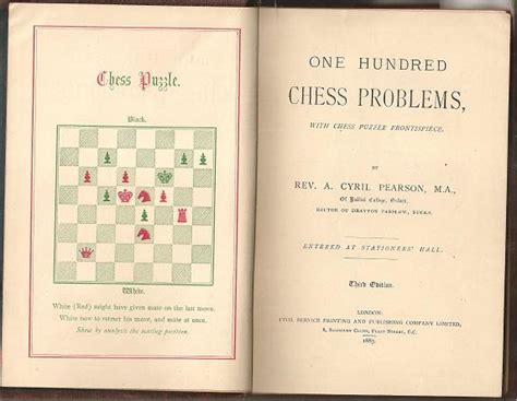 hundred chess problems cyril pearson PDF