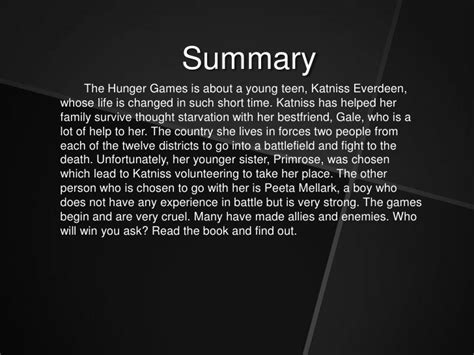 hunger games book summary yahoo answers Kindle Editon