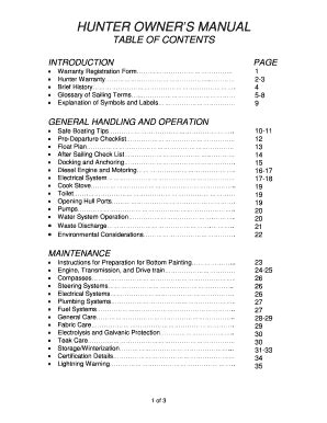 hunter 356 owners manual Epub