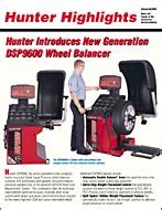hunter dsp9600 wheel balancer owners manual PDF