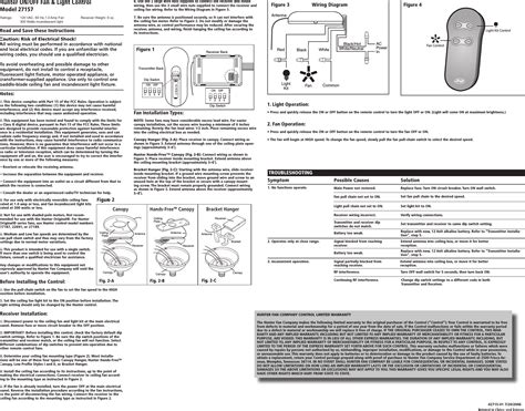 hunter fan remote manual pdf Epub