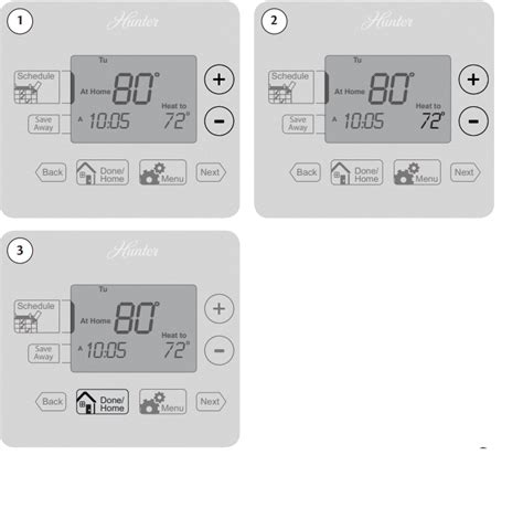 hunter thermostat manual 44272 PDF