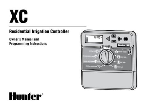 hunter xc manual sprinkler Reader