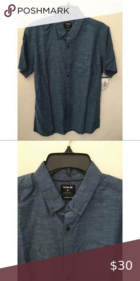 hurley button down shirt