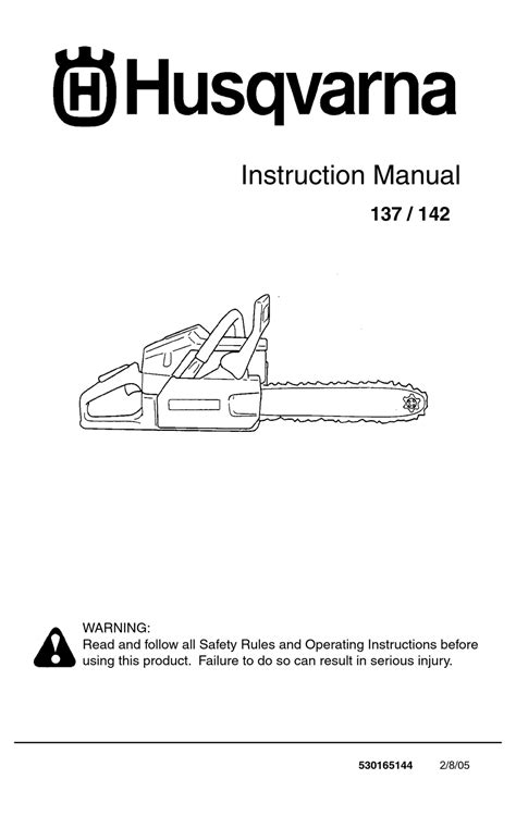 husqvarna 142 chainsaw service manual Kindle Editon