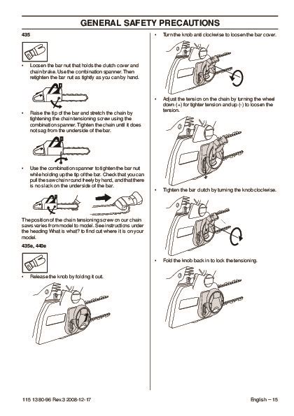 husqvarna 435 chainsaw manual Reader