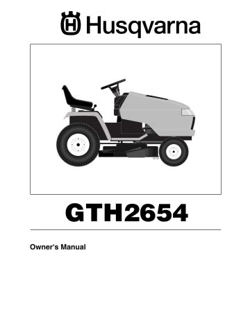 husqvarna gth 2654 owners manual PDF